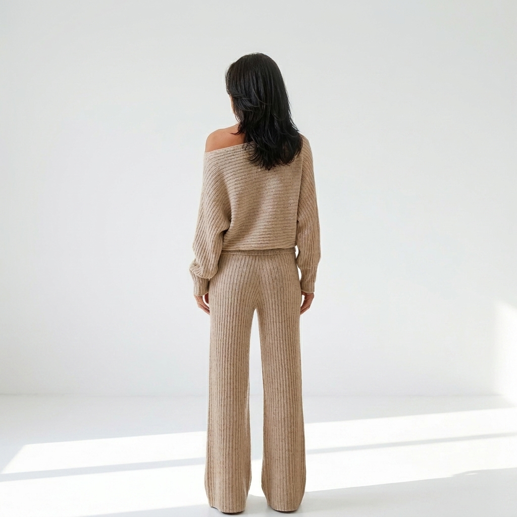 Conjunto Tricot Manga Morcego Cru - Imagem 2
